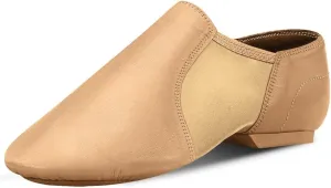 Jazz Shoes Leather Sole Slip-on Dance Shoes for Girls Boys,Black Brown (Toddler/Little Kid/Big Kid)