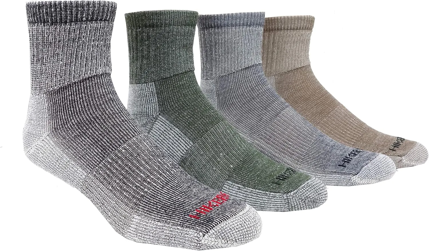 J.B. Field's 74% Merino Wool Low-cut Hiking Socks for Men & Women, for Fall, Summer, Trekking & Outdoor 3 Pairs