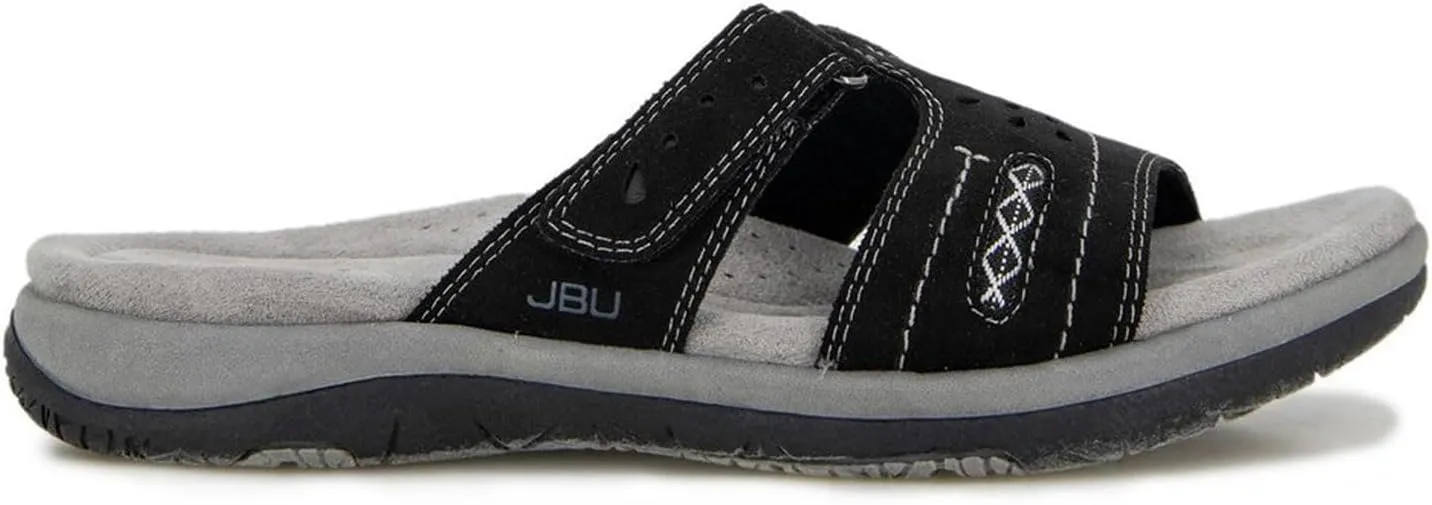 JBU Sissey Vegan Women's Comfort Casual Slip On Classic Flat Sandal