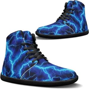 Jeiento Nature Pattern Mens Walking Shoes High Top Barefoot Running Shoes Wide Toe