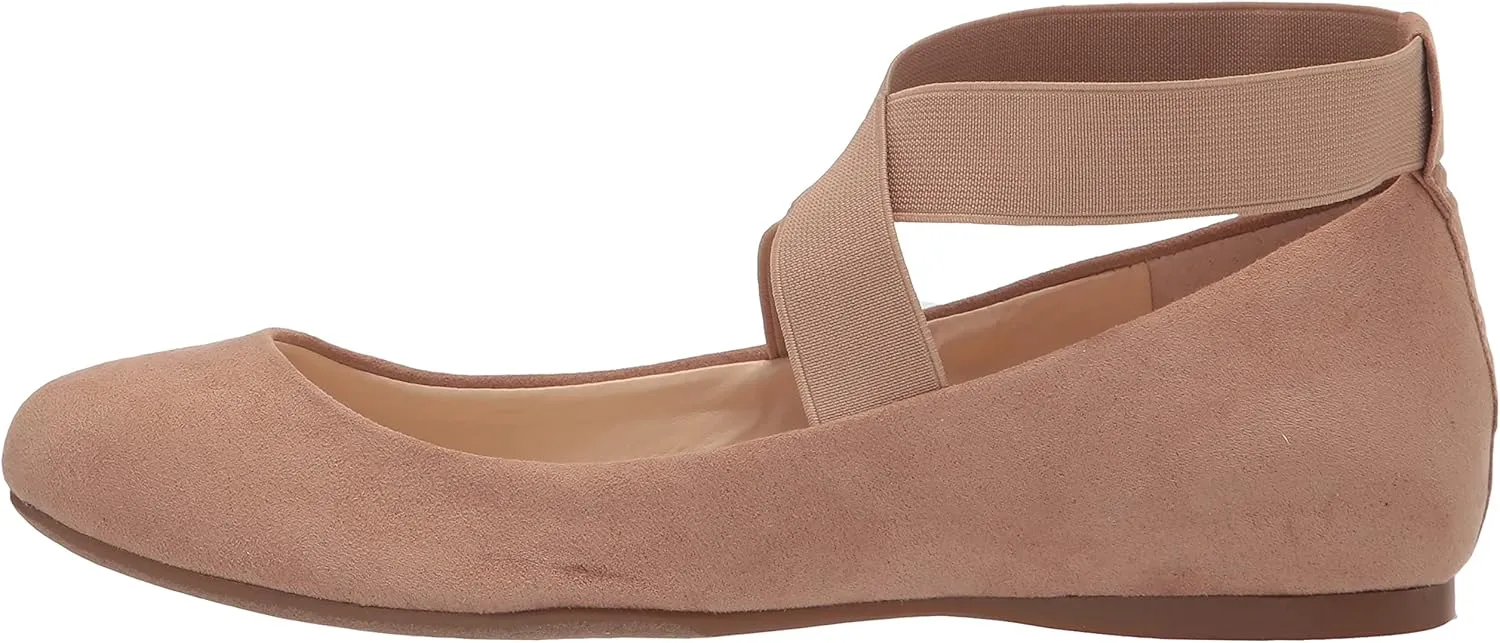 Jessica Simpson Mandayss Women's Pull-On Criss-Cross Ankle Ballet Flats Shoes