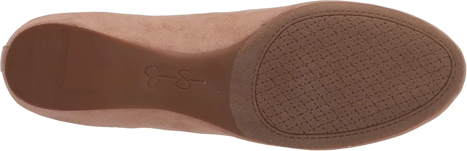 Jessica Simpson Mandayss Women's Pull-On Criss-Cross Ankle Ballet Flats Shoes