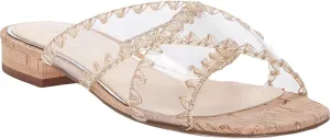 Jessica Simpson Womens Cabrie Slip On Open Toe Heels