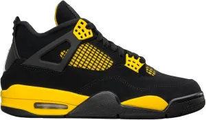 Jordan Men's Air Jordan 4 Retro Sneaker, Black/White/Tour Yellow, Size 7