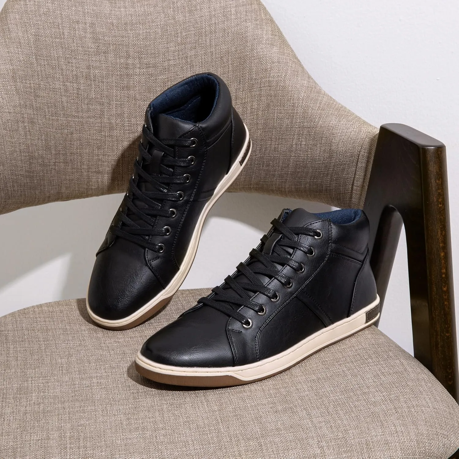 Jousen Men's Casual Shoes High Top Fashion Sneaker Lightweight Men Boots Shoes