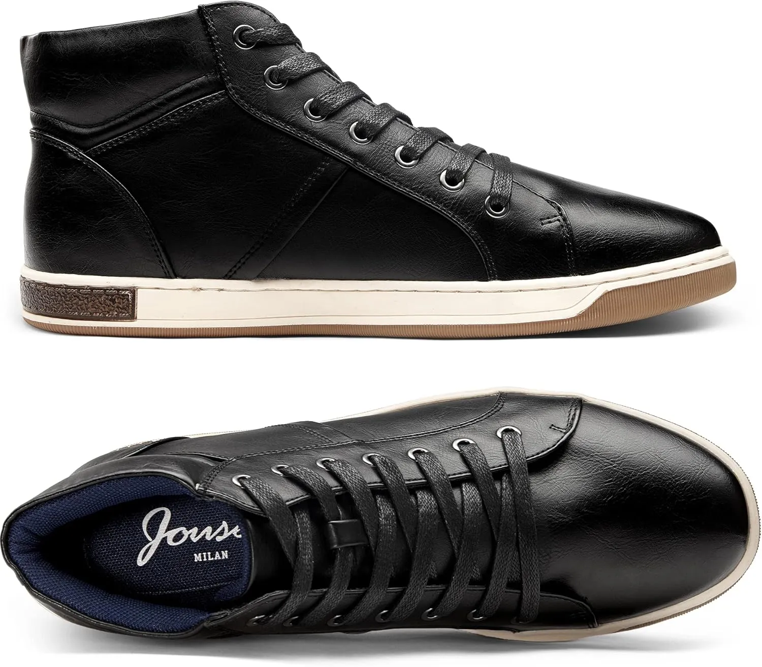 Jousen Men's Casual Shoes High Top Fashion Sneaker Lightweight Men Boots Shoes