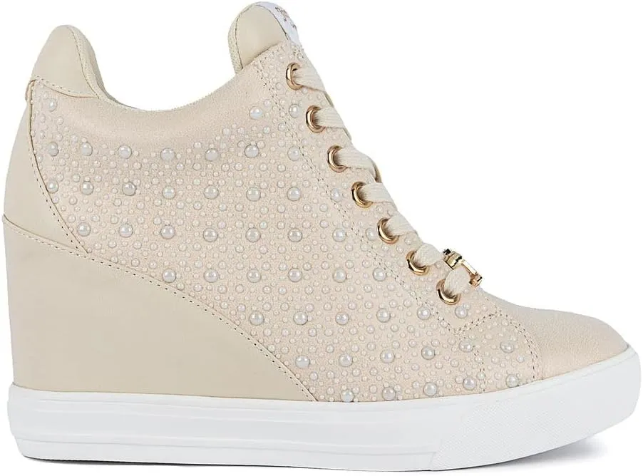 Juicy Couture Women's Platform Wedge Sneakers High-Top Shoes-Journey