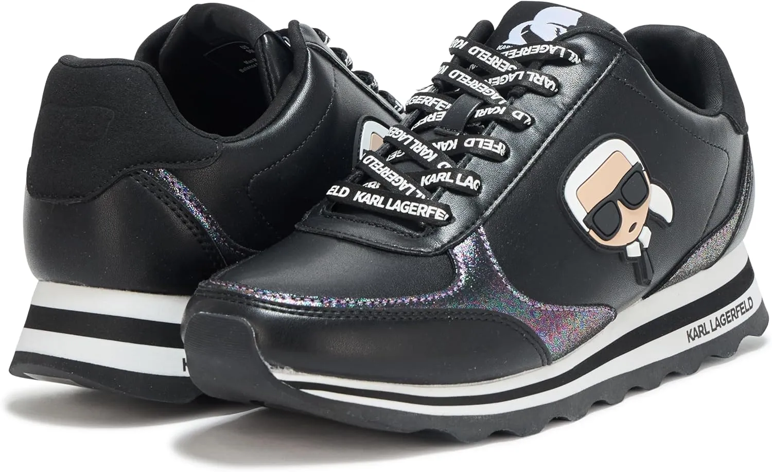 Karl Lagerfeld Paris Women's Meade Everyday Lace Up Sneaker