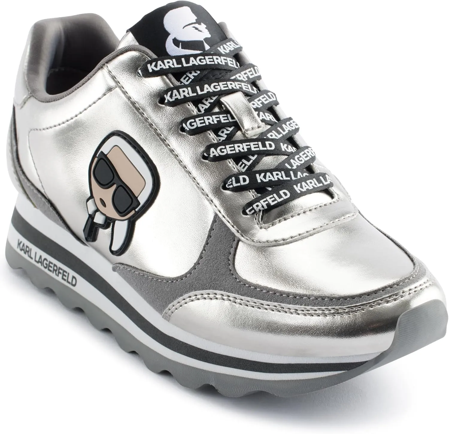 Karl Lagerfeld Paris Women's Meade Everyday Lace Up Sneaker