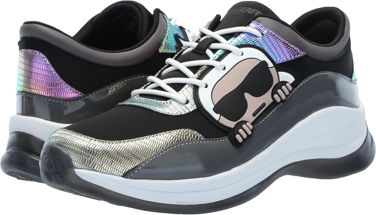 KARL LAGERFELD womens Coty Everyday Lace Up Sneaker