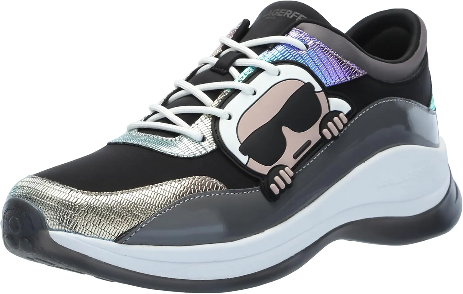KARL LAGERFELD womens Coty Everyday Lace Up Sneaker