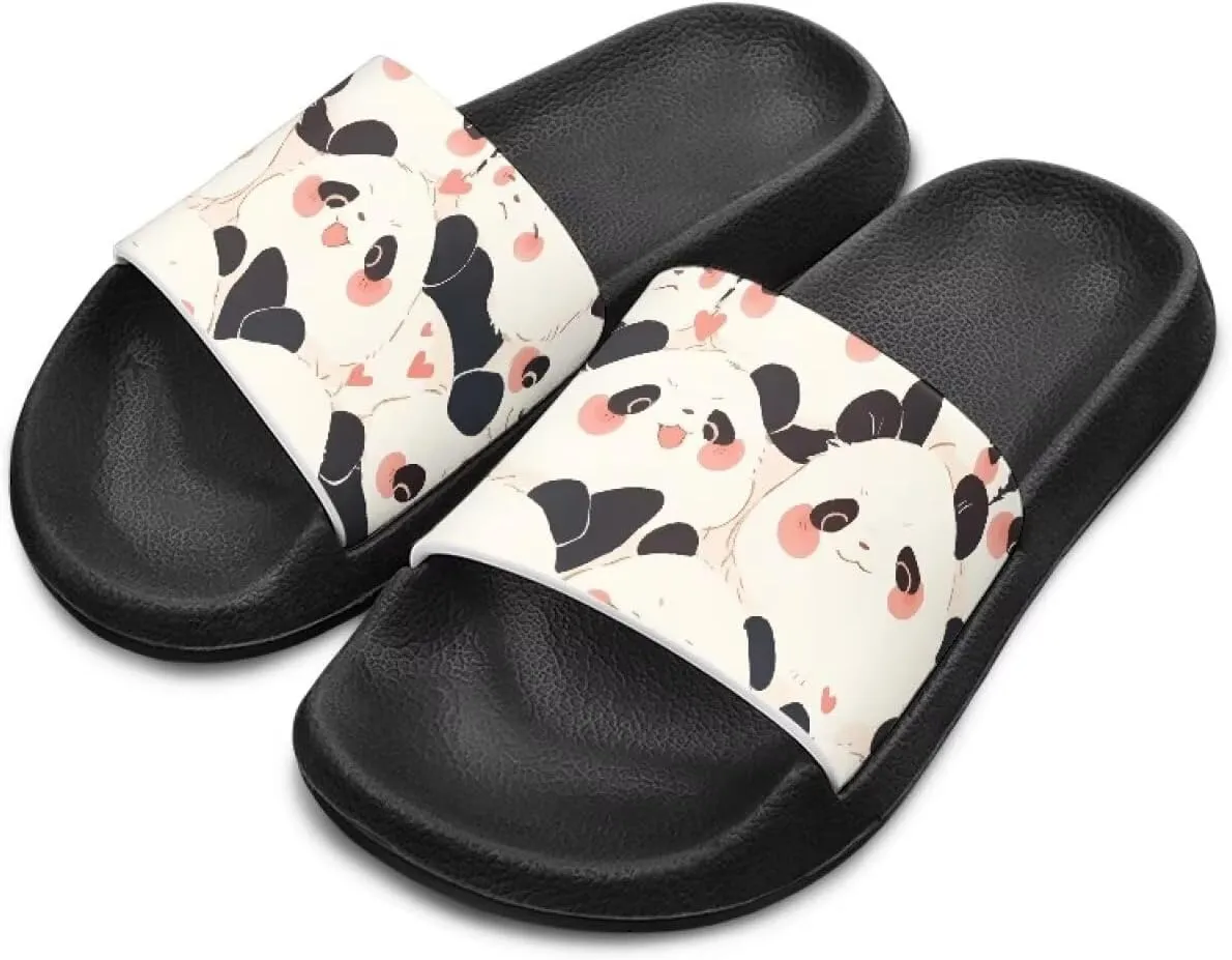 Kids EVA Slides Girls Slip On Slide Sandals Comfort Non-Slip Cushioned Sole Slippers Summer Shower Shoes Pool Beach Water Shoes