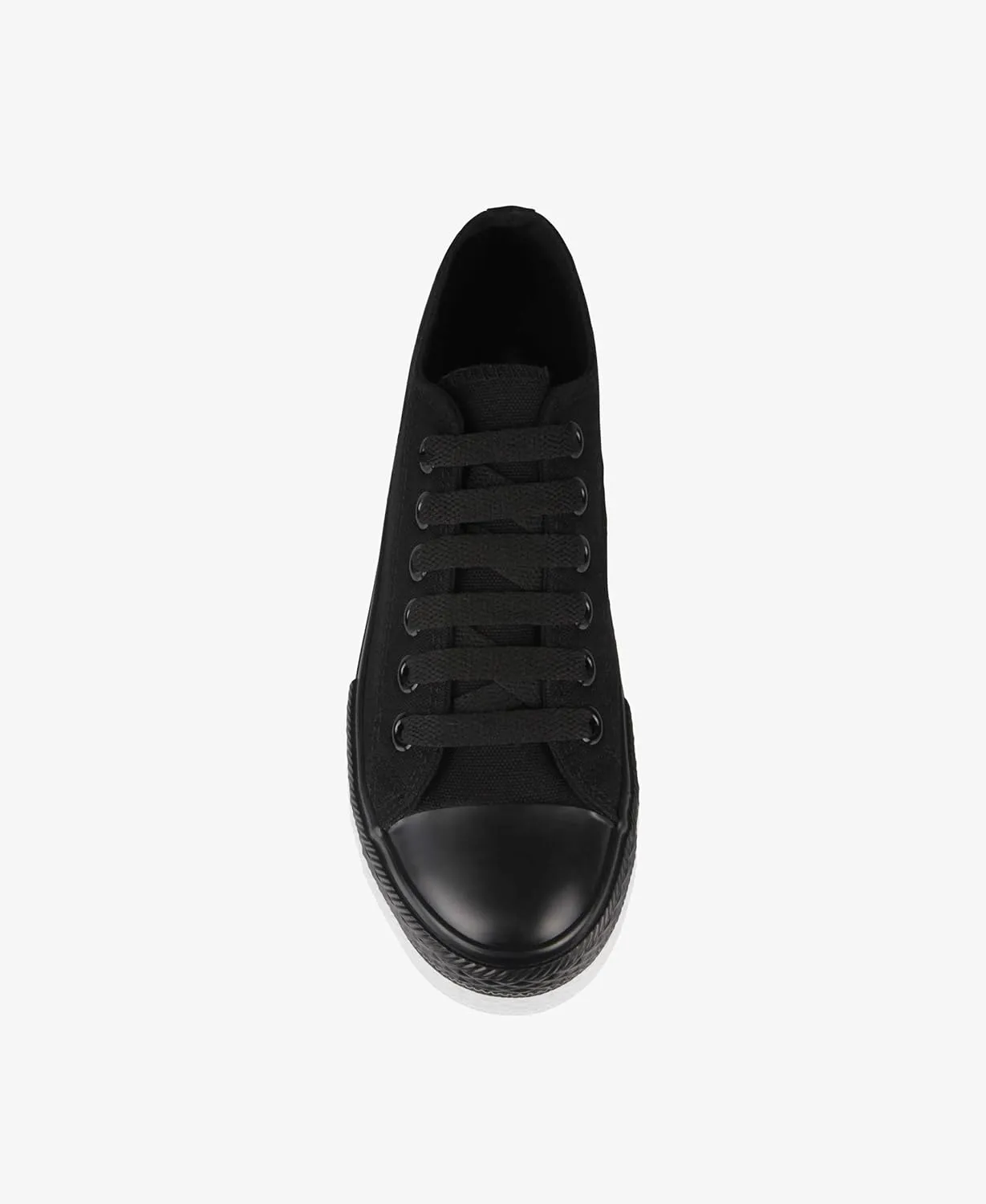 KRISP Women Girls Low Top Canvas Classic Fashion Lace Up Slip On Sneakers Shoes