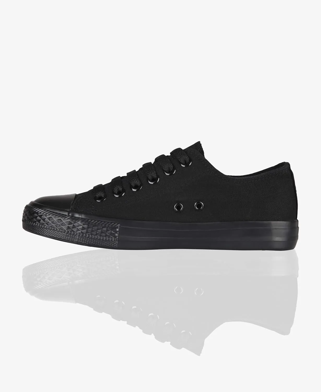 KRISP Women Girls Low Top Canvas Classic Fashion Lace Up Slip On Sneakers Shoes