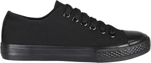 KRISP Women Girls Low Top Canvas Classic Fashion Lace Up Slip On Sneakers Shoes