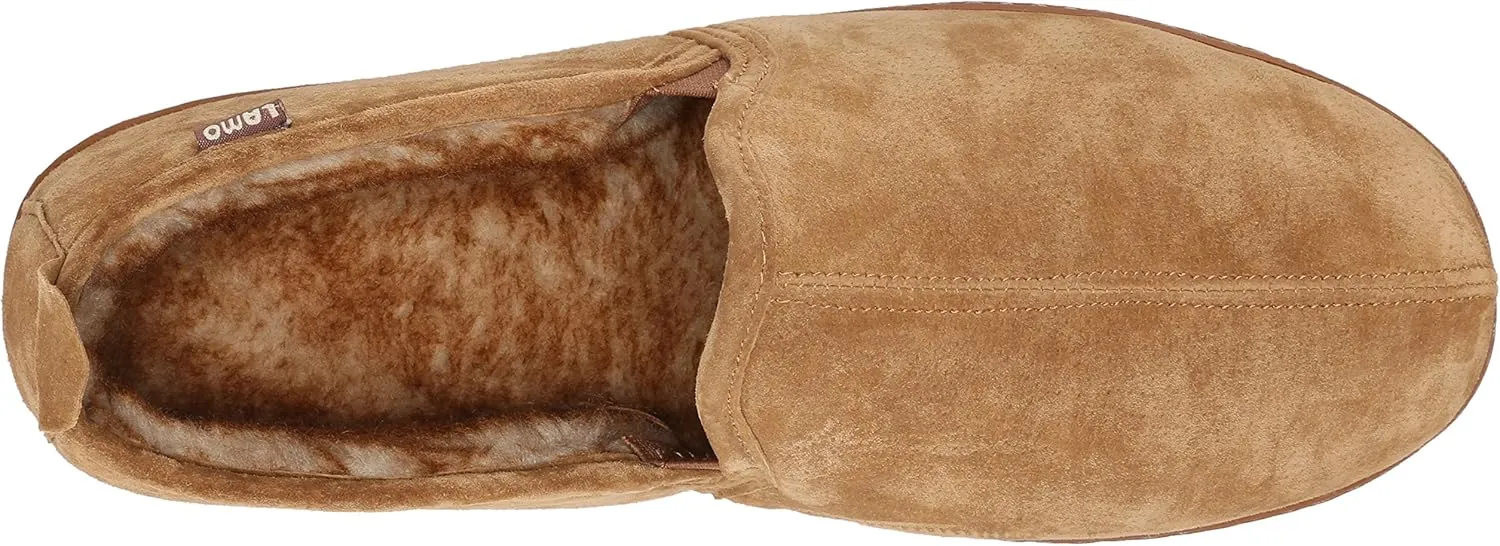 Lamo Men's Romeo Slip-on Shoe, Suede, Chestnut