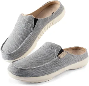 LazyStep Men's Orthopedic Slippers with Arch Support, Slip on Indoor Outdoor House Shoes