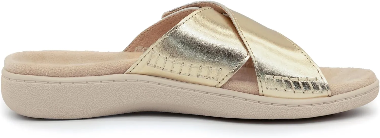 LazyStep Women's Orthotic Slide Sandals with Arch Support & Adjustable Straps
