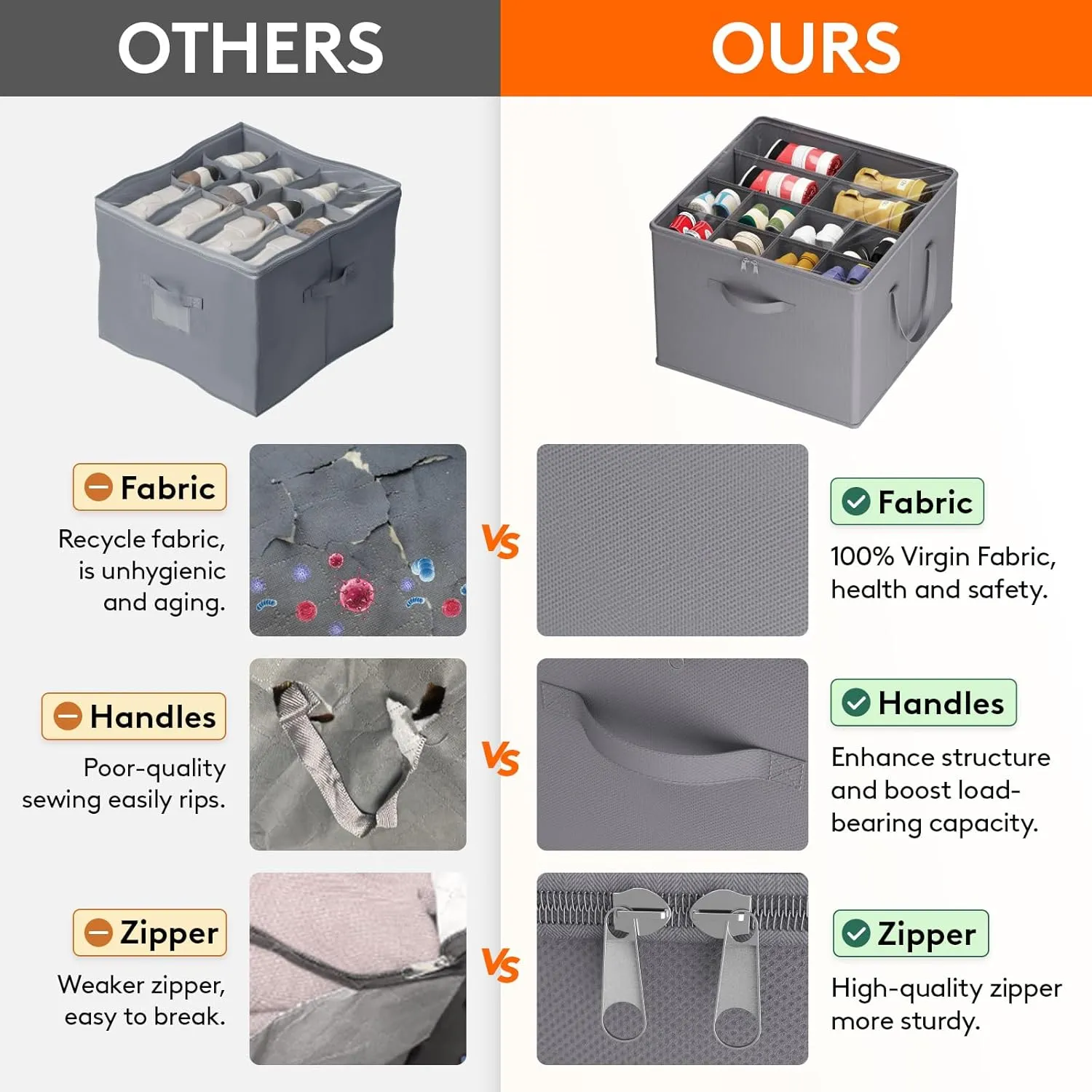 Lifewit Shoe Storage Organizer for Closet, Fits 12-16 Pairs, Large Shoe Box Storage Containers with Clear Cover and Reinforced Handles, Foldable Storage Bins Fits for Boots Heels Sneakers, 2 Pack Gray