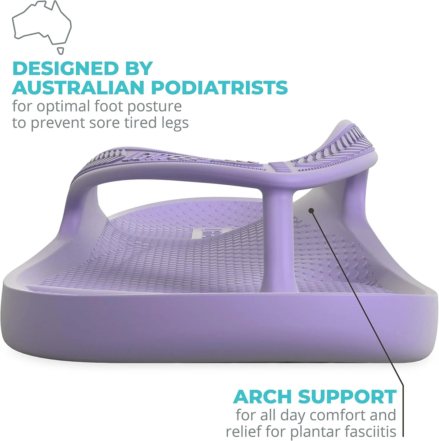 LightFeet Arch Support Flip Flops – Australian Podiatrists Designed FlipFlops for Women & Men Prevent Tired Aching Legs | Unisex Orthotic Plantar Fasciitis Flip Flops Made From Recycled Materials