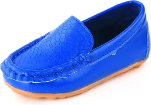LONSOEN Toddler Little Kid Boys Girls Soft Slip On Loafers Dress Flat Shoes