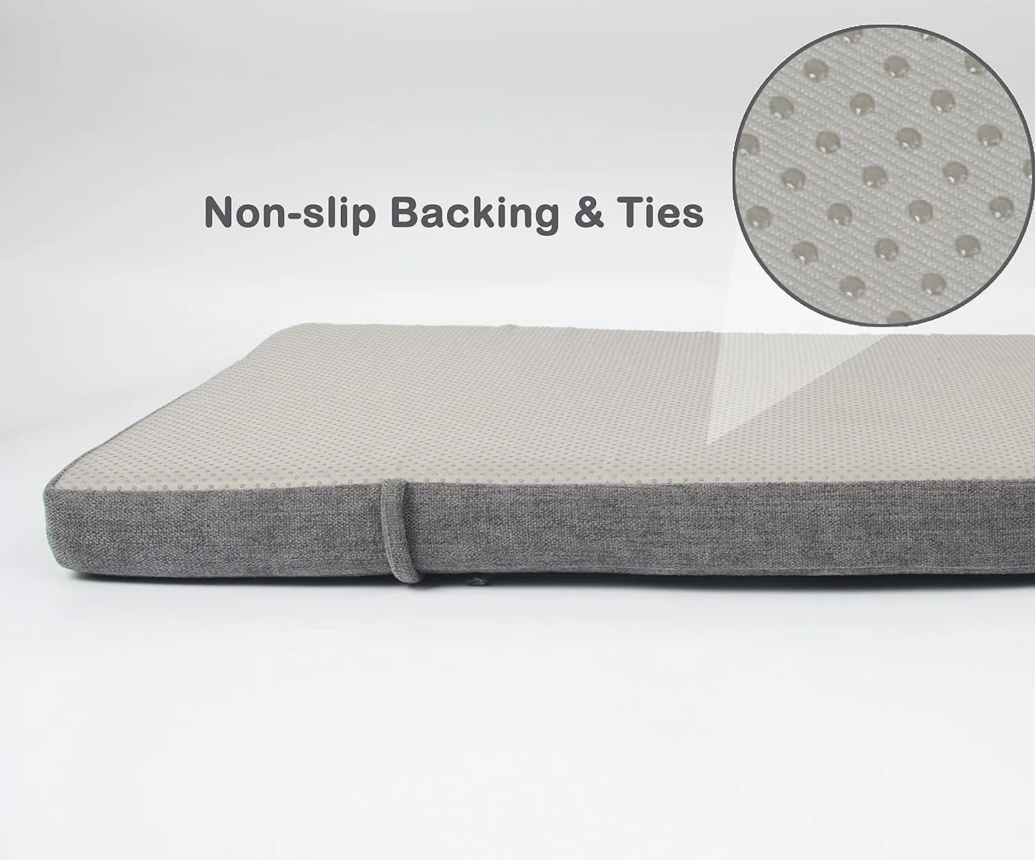 Loveboat Washable Bench Cushion, Non-Slip Bench Pad for Shoe Storage, Window, Piano, Dining 30"x14"x2" Dark Grey