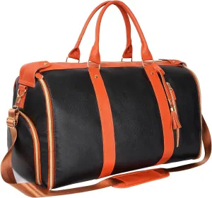 Luhxe Travel Convertible Carry On Garment Bag with Shoe Pouch & Detachable Shoulder Strap - Charcoal