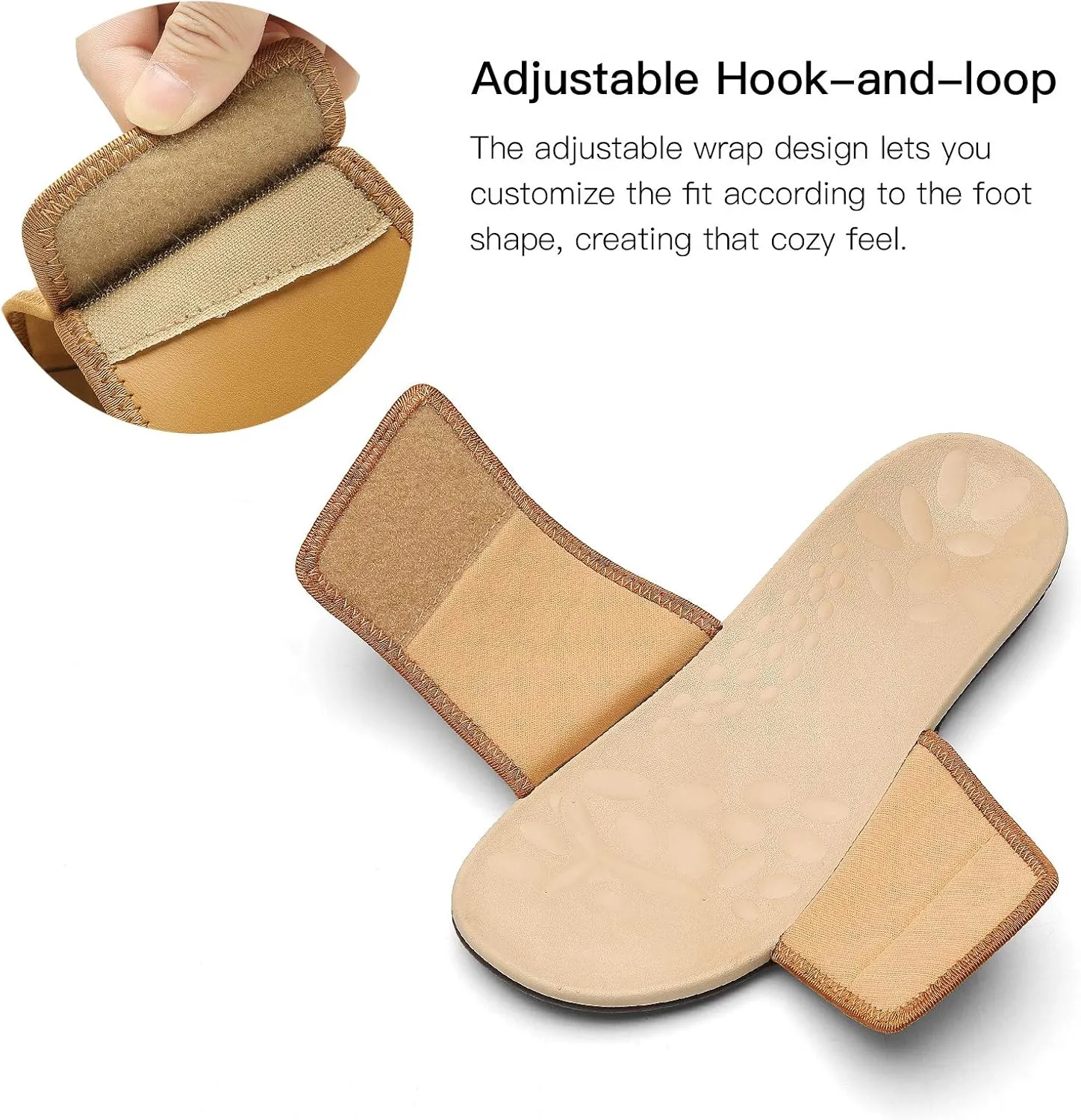 MEGNYA Orthopedic Slides Sandals for Women, Comfortable Plantar Fasciitis Sandals for Flat Feet, High Arch Support Walking Sandals with Adjustable Straps