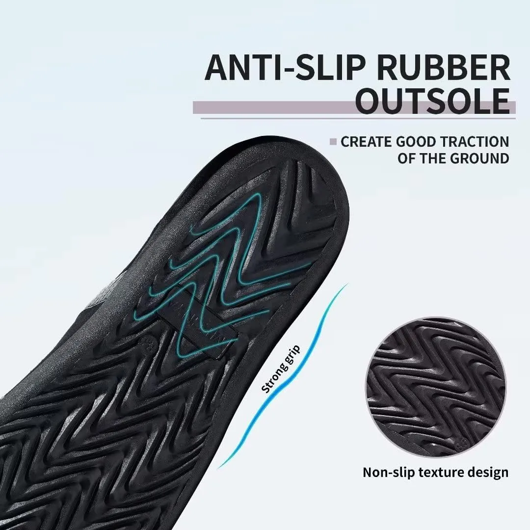 MEGNYA Women Comfortable Walking Sandals with Arch Support, Plantar Fasciitis Slides for Flat Feet Relieve, Orthopedic Sandals with Adjustable Straps