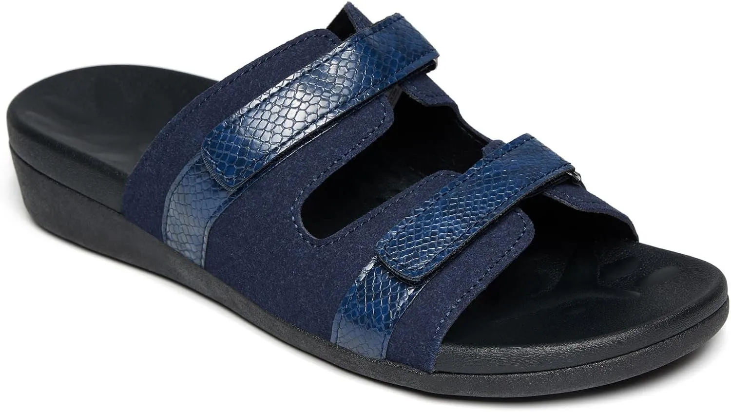 MEGNYA Women Comfortable Walking Sandals with Arch Support, Plantar Fasciitis Slides for Flat Feet Relieve, Orthopedic Sandals with Adjustable Straps