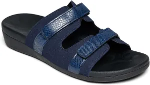 MEGNYA Women Comfortable Walking Sandals with Arch Support, Plantar Fasciitis Slides for Flat Feet Relieve, Orthopedic Sandals with Adjustable Straps