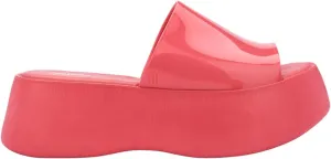 Melissa Becky Platform Slides for Women - Cushioned and Comfortable Chunky Platform Slip-On Sandals with Jelly Upper and Open Toe Design, Vegan