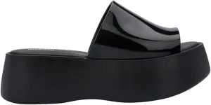Melissa Becky Platform Slides for Women - Cushioned and Comfortable Chunky Platform Slip-On Sandals with Jelly Upper and Open Toe Design, Vegan