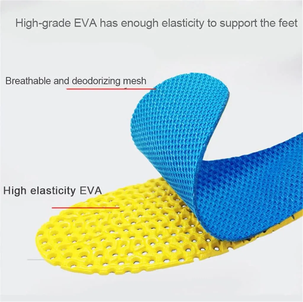 Memory Foam Insoles for Shoes Sole Mesh Deodorant Breathable Cushion Running Insoles for Feet Orthopedic Insoles(Small)