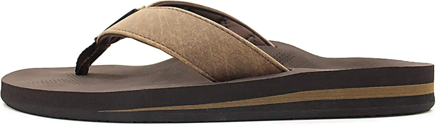Men Sandals Flip Flop with Orthotic Arch Support Athletic Slide Sandals for Men with Soft Cushion Footbed