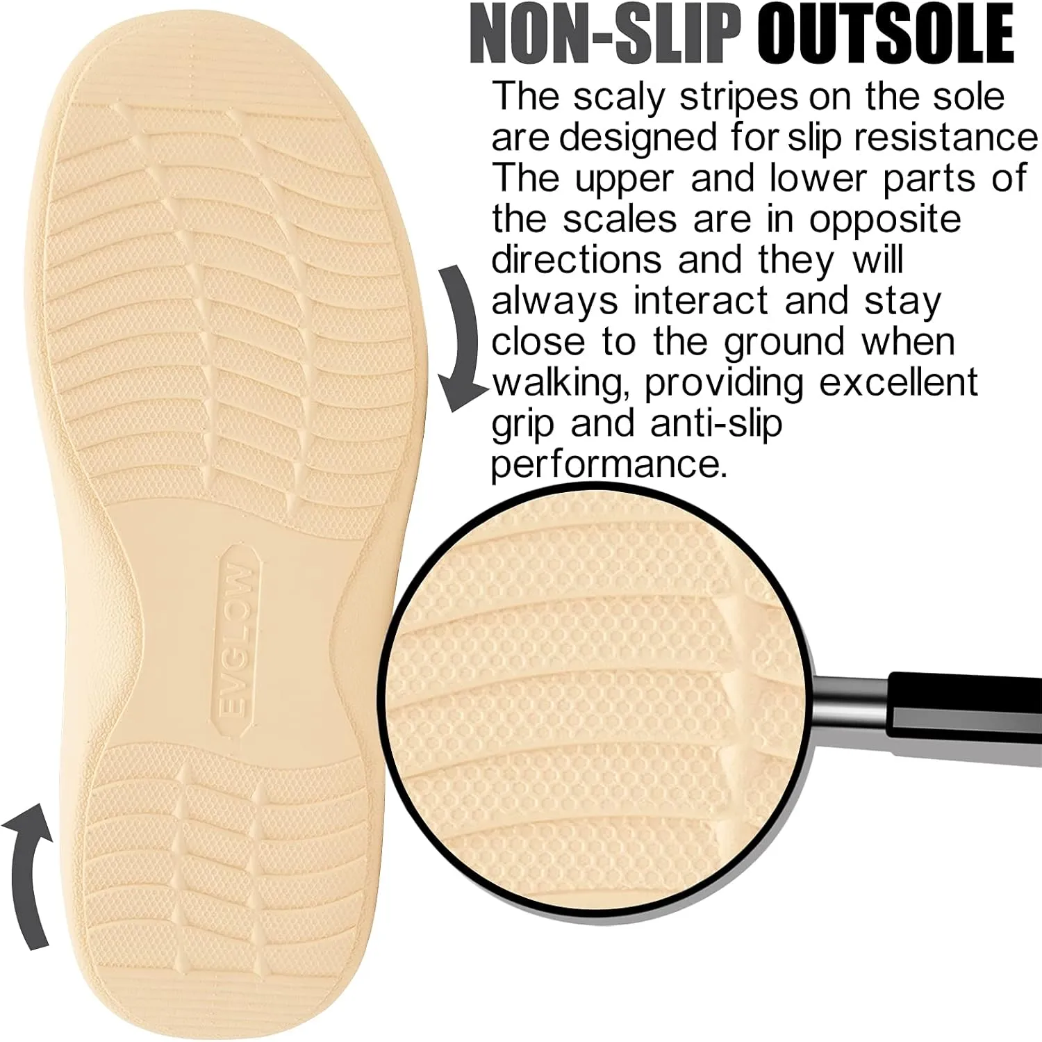 Mens Adjustable Orthopedic Slippers Shoe for Plantar Fasciitis & Foot Pain Relief with Arch Support Christmas
