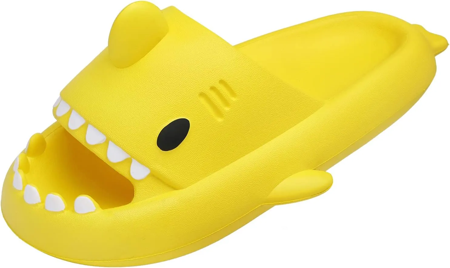 Men's and Women's Shark Slides Cloud Slippers Summer Novelty Open Toe Slide Sandals Anti-Slip Beach Pool Shower Shoes with Cushioned Thick Sole