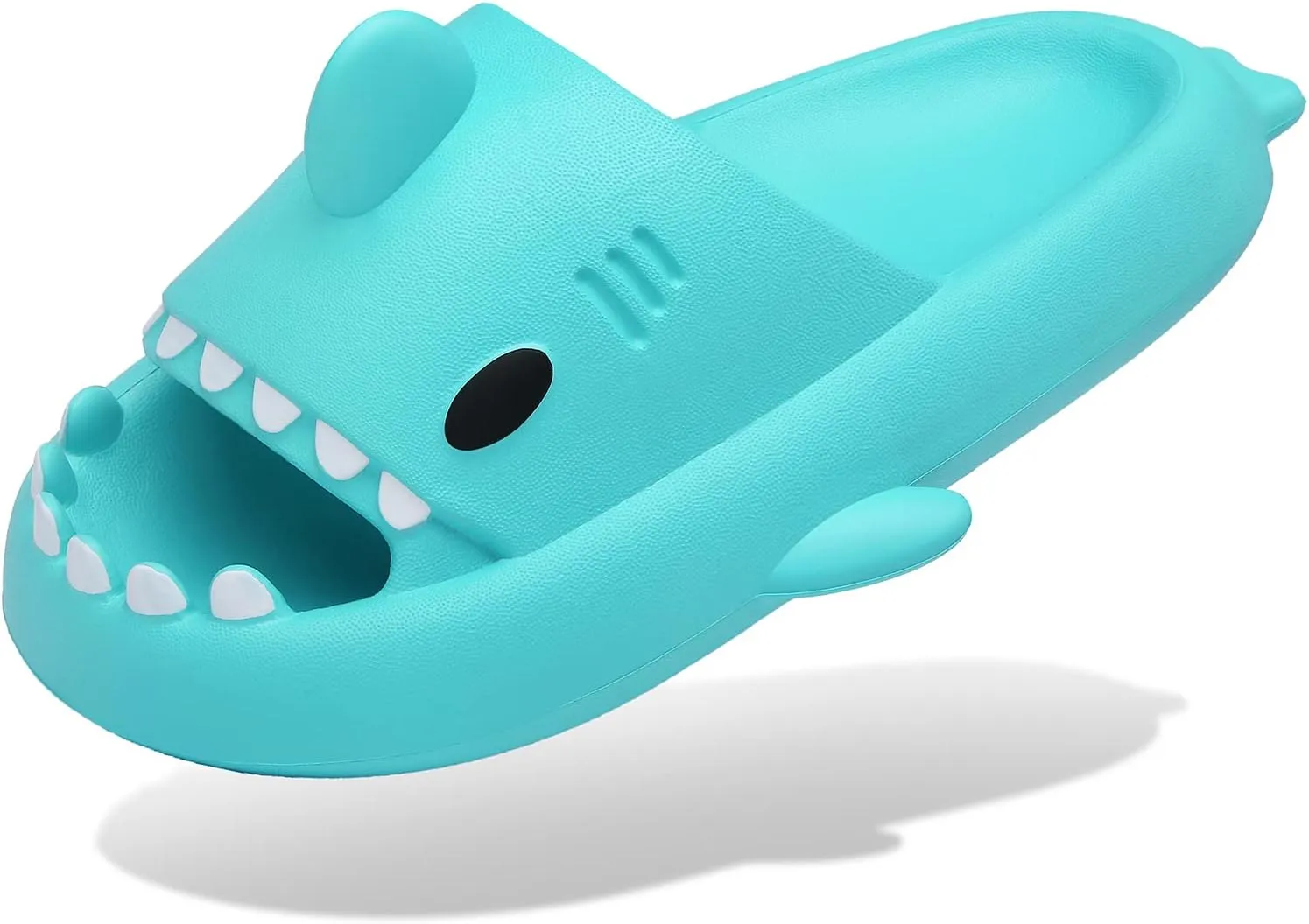 Men's and Women's Shark Slides Cloud Slippers Summer Novelty Open Toe Slide Sandals Anti-Slip Beach Pool Shower Shoes with Cushioned Thick Sole