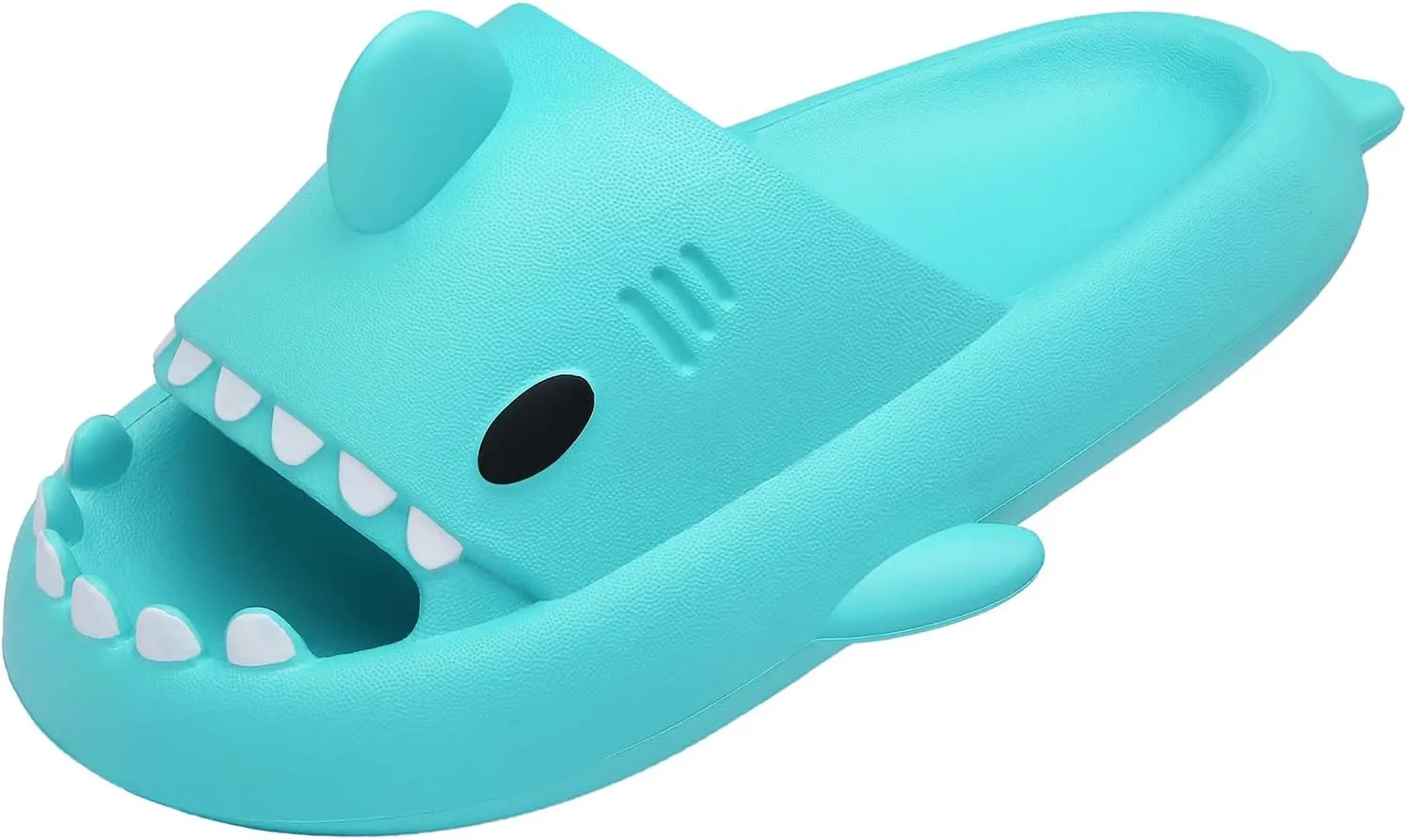 Men's and Women's Shark Slides Cloud Slippers Summer Novelty Open Toe Slide Sandals Anti-Slip Beach Pool Shower Shoes with Cushioned Thick Sole