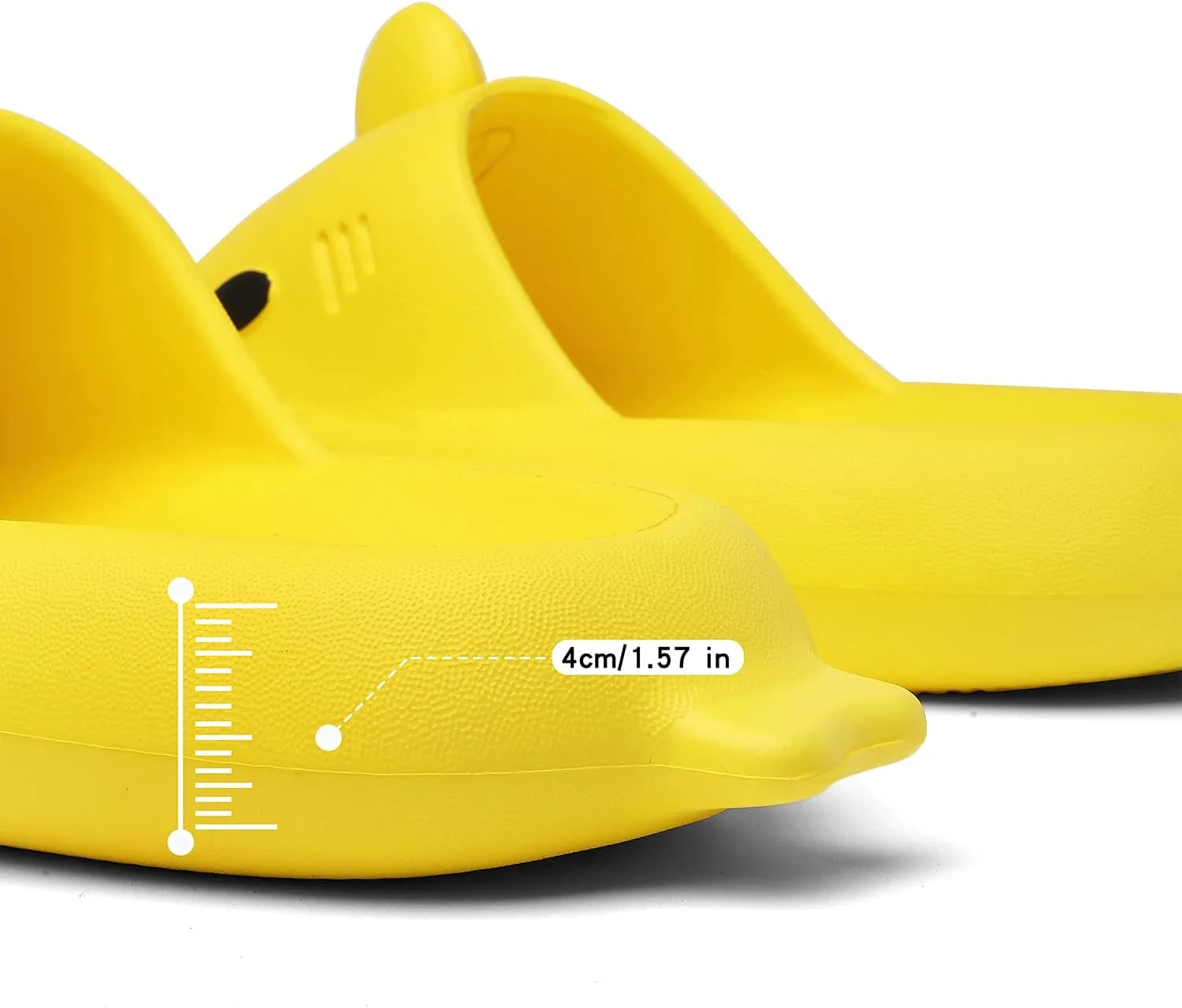 Men's and Women's Shark Slides Cloud Slippers Summer Novelty Open Toe Slide Sandals Anti-Slip Beach Pool Shower Shoes with Cushioned Thick Sole
