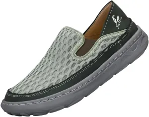 Men's Breathable Mesh Slip-On Hiking Shoes - Lightweight, Comfortable Outdoor Sneakers for Casual & Active Wear, EVA Sole, Fabric Upper, Perfect for Spring & Summer Hiking