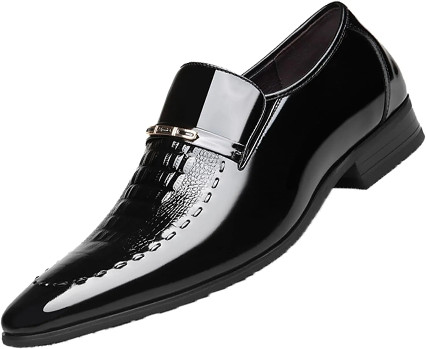 Men's Dress Tuxedo Shoe Slip-on Fashion Patent Leather Loafers