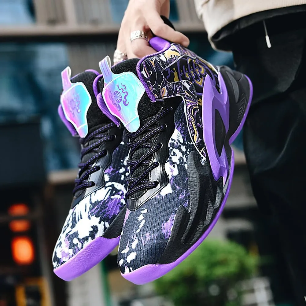 Men's High Top Basketball Shoes Outdoor Sports Running Tennis Sneakers