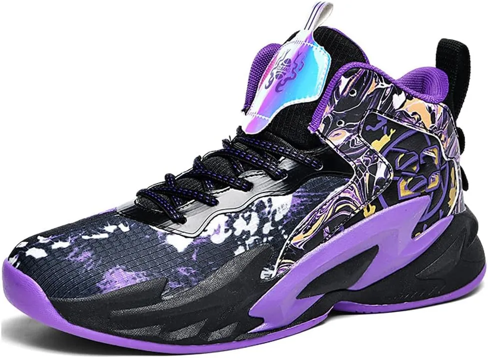 Men's High Top Basketball Shoes Outdoor Sports Running Tennis Sneakers
