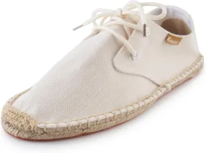 Men's Lace up Casual Canvas Slip on Flat Espadrille Shoes