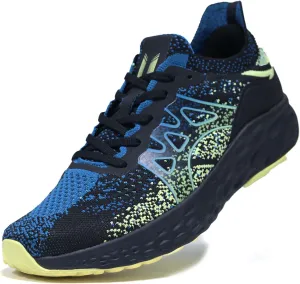 Men's Lightweight Walking Shoes - Slip on Cushioned Sneakers for Tennis, Fitness and Everyday wear