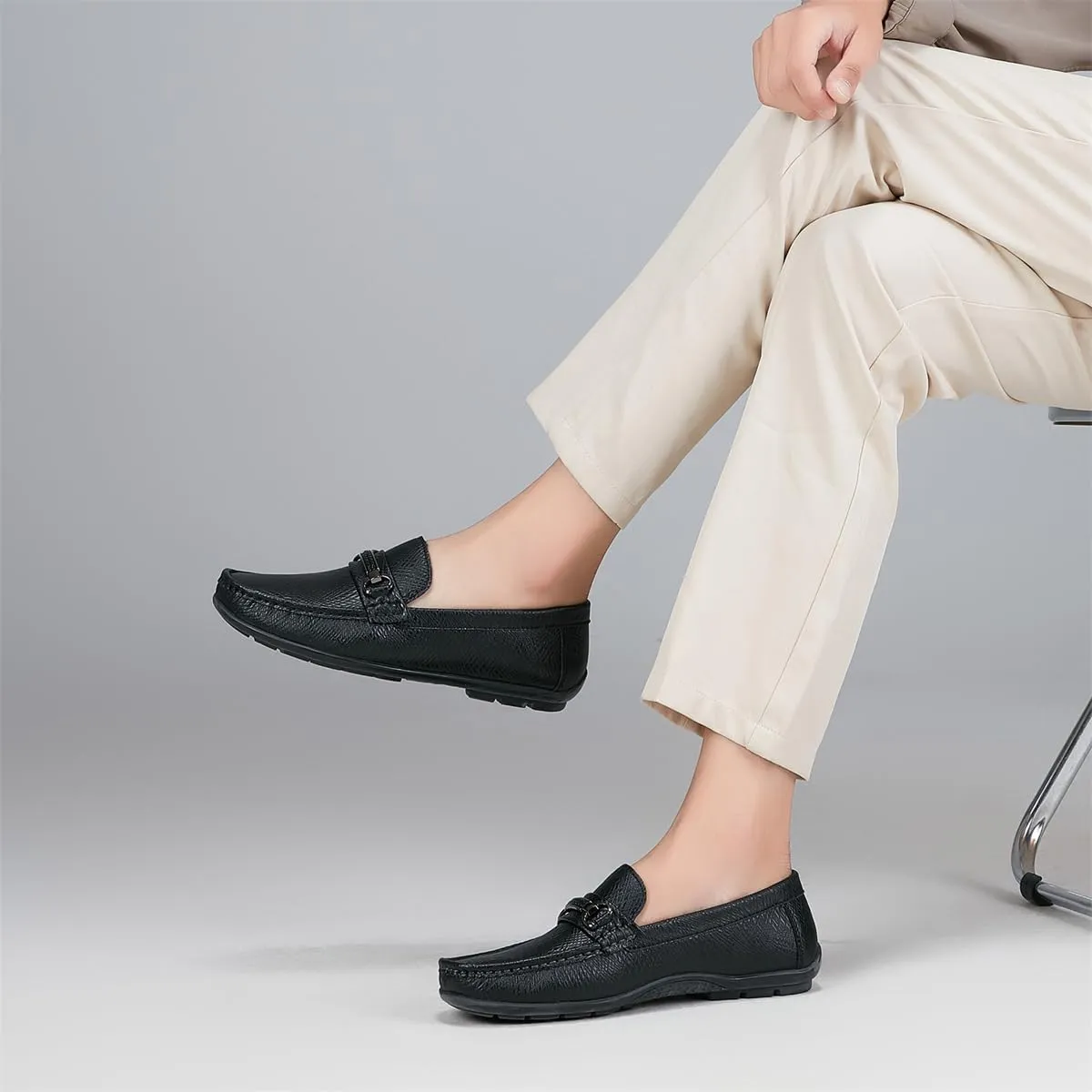 Men's Loafers Casual Slip On Shoes Driving Boat Shoes Soft Penny Loafers for Men