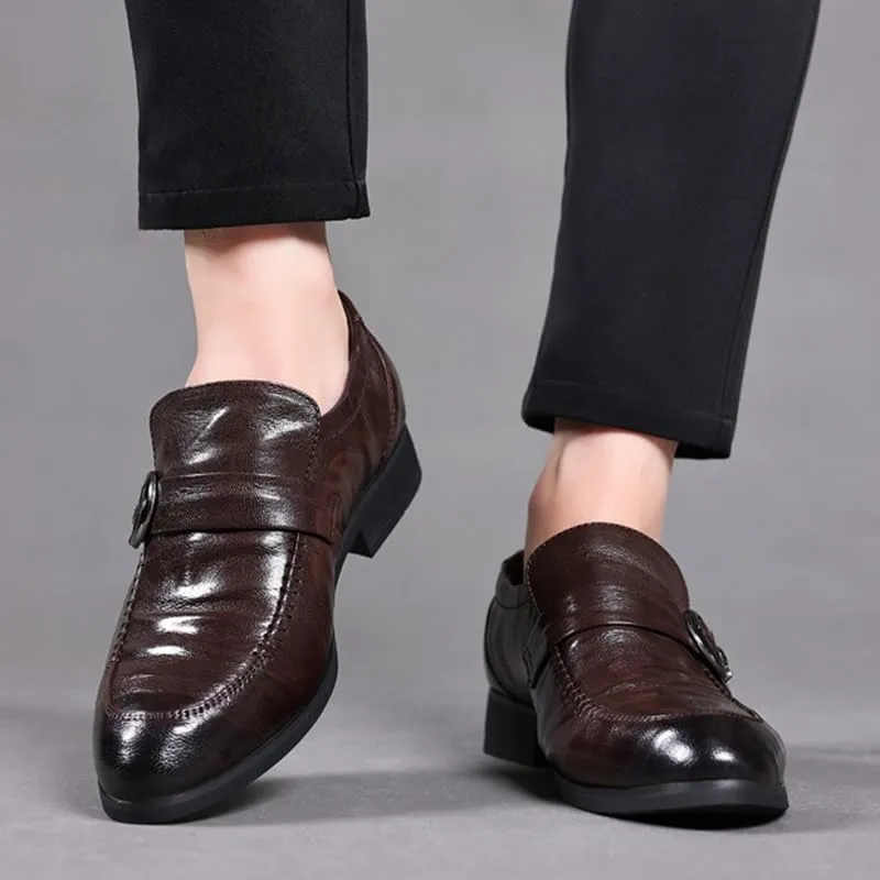 Mens Oxfords Shoes All-Day Comfort Platform Wingtip Brogue Oxfords Luxury Men's Handmade Leather Modern Classic Leather Lined Perforated Dress Oxfords Shoes