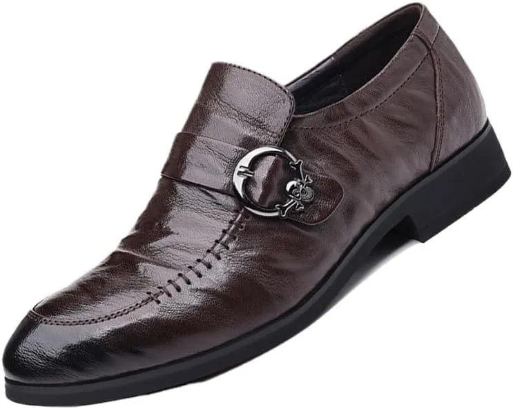 Mens Oxfords Shoes All-Day Comfort Platform Wingtip Brogue Oxfords Luxury Men's Handmade Leather Modern Classic Leather Lined Perforated Dress Oxfords Shoes