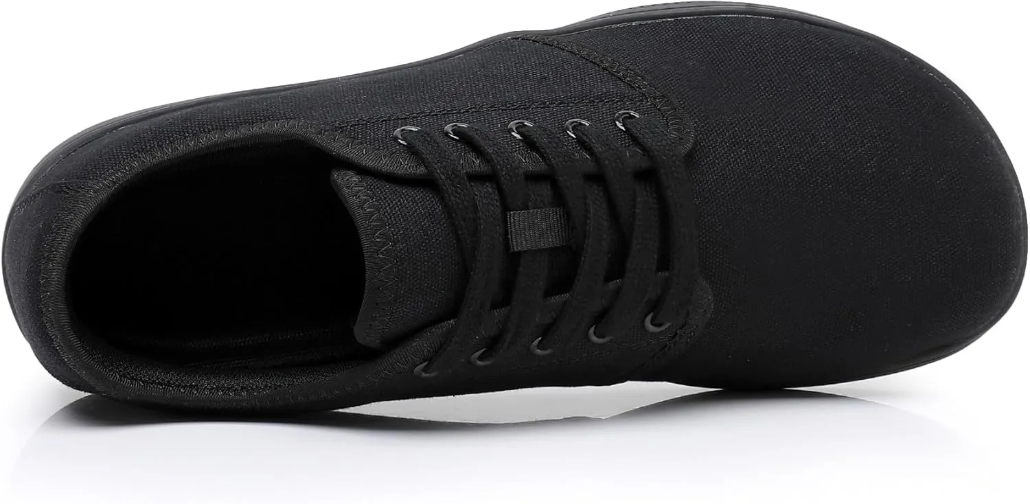 Men's Therapeutic Barefoot Shoes Wide Width – Orthotic-Friendly, Zero Drop Flat Sole for Plantar Fasciitis, Bunions & Natural Arch Support (Non-Binding Design)